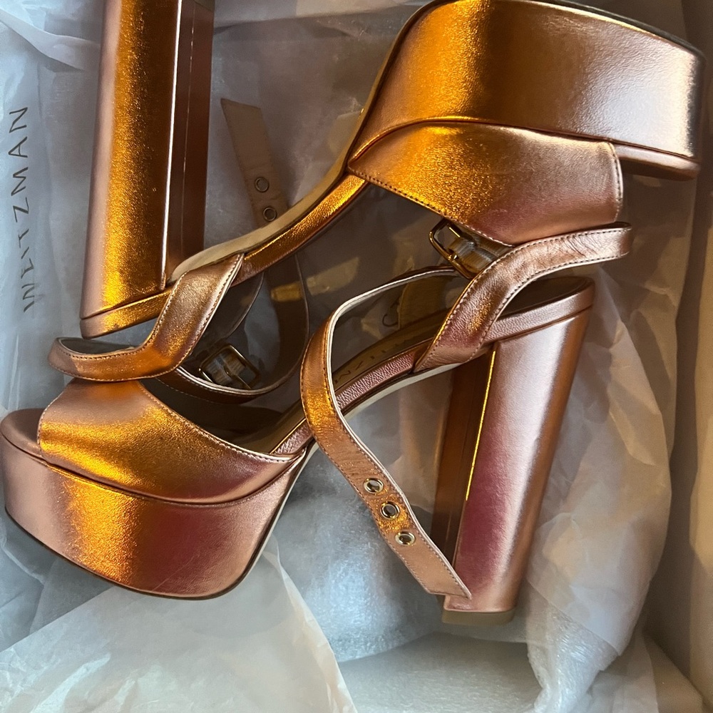 Stuart Weitzman Ryder Platform Ankle Strap Sandal… - image 7